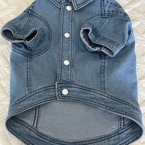 Dog Jean Jacket M